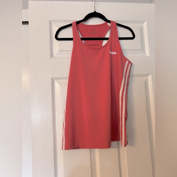 Adidas Pink Racerback Tank Top - Picture 1 of 7